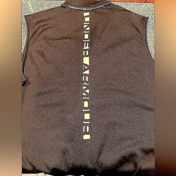 Under Armour Coldgear Infrared Chrome Reflective Run Vest Mens Sz 2XL Fitted - Picture 2 of 15